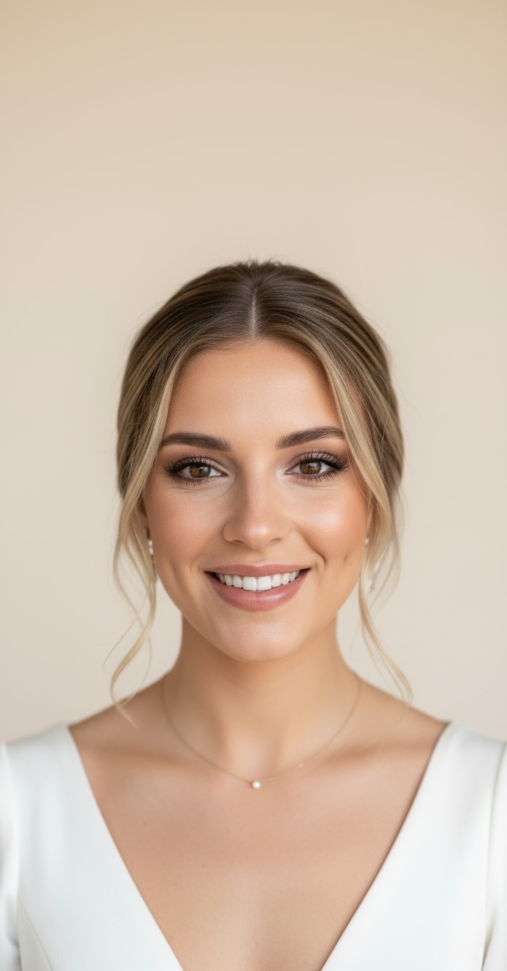 After Low Loose Bun Wedding